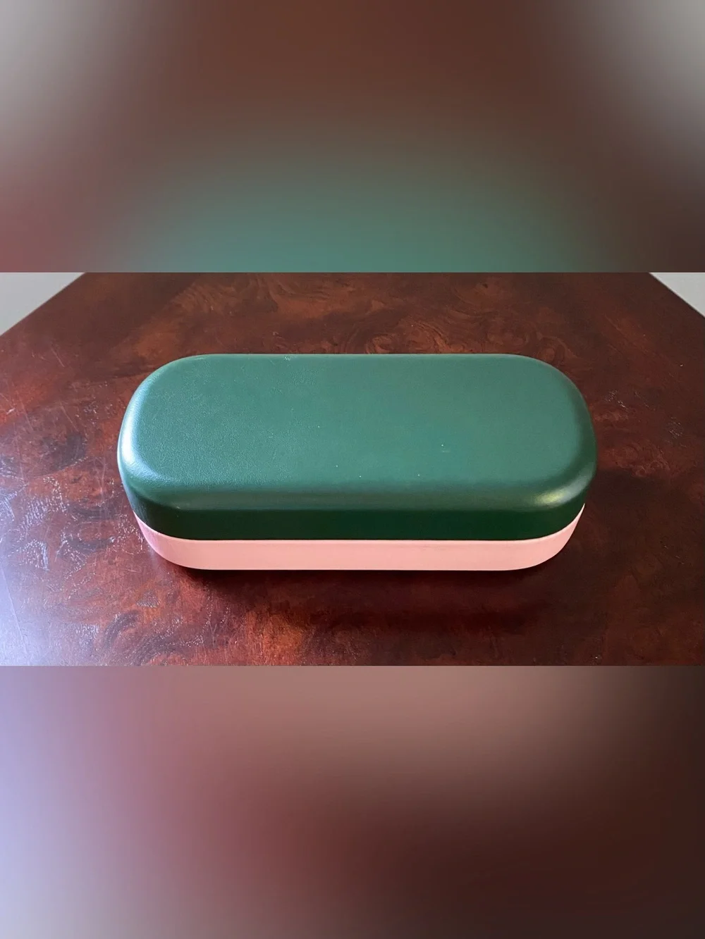 kate spade NY Glasses/Sunglasses Case,  Pink and Hunter Green